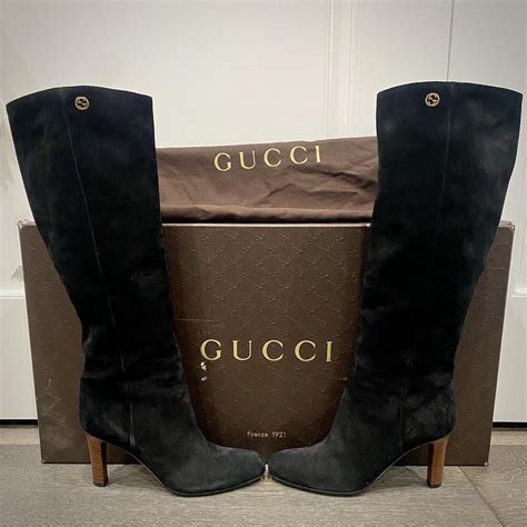 gucci boots nordstrom|Gucci suede tall boots.